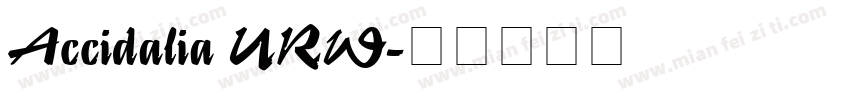 Accidalia URW字体转换